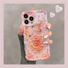 Load image into Gallery viewer, Oil Painting Rose iPhone Case
