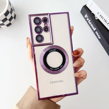 Load image into Gallery viewer, Samsung Galaxy Electorplated Camera All-inclusive Phone Case With MagSafe Magnetic Coil

