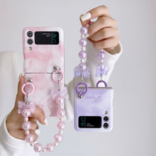 Load image into Gallery viewer, Fantasy Bow Bracelet Phone Case for Samsung Galaxy Z Flip3 4
