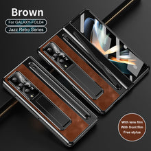 Load image into Gallery viewer, Jazz Retro Series Phone Case For Samsung Galaxy Fold5 Fold4 With Screen Protector and Stylus
