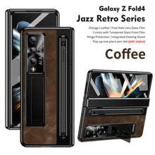 Load image into Gallery viewer, Jazz Retro Series Phone Case For Samsung Galaxy Fold5 Fold4 With Screen Protector and Stylus
