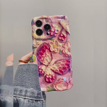Load and play video in Gallery viewer, Colorful Butterfly Flower iPhone Case
