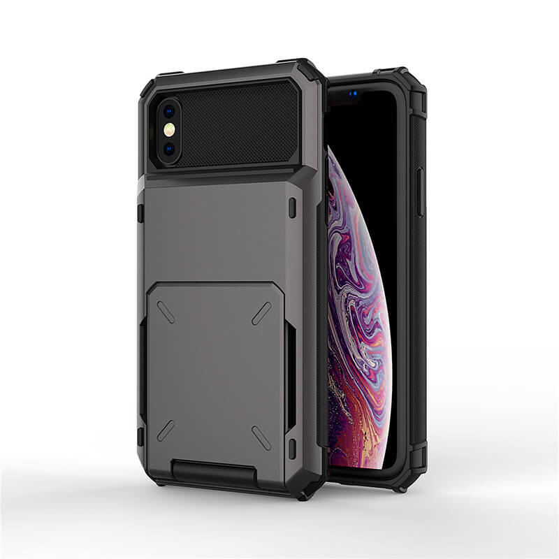 Wallet ID Slot Credit Card Holder Case For iPhone 13 12 11 Pro Max XS XR 7 8 Plus SE 2020 pphonecover