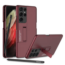 Load image into Gallery viewer, NEWEST Ultra-thin Magnetic Holder S Pen Slot Phone Case For S21 Ultra With Pen pphonecover
