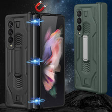 Load image into Gallery viewer, 2022 Magnetic Armor All-included Hinge Holder Case For Samsung Galaxy Z Fold 3 5G pphonecover
