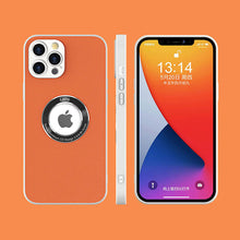 Load image into Gallery viewer, 2021 INS LOGO Hollow Design Leather Protective Case For iPhone pphonecover
