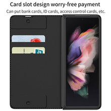 Load image into Gallery viewer, Leather Pen Holder Armor Back Case For Samsung Galaxy Z Fold3 Fold4 5G pphonecover
