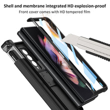 Load image into Gallery viewer, Magnetic Armor All-included Slide Pen Case With Back Screen Glass Hinge Holder Phone Cover For Samsung Galaxy Z Fold3 Fold4 5G pphonecover
