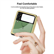 Load image into Gallery viewer, Luxury Deer Glass Samsung Z Flip 3 Case pphonecover
