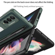 Load image into Gallery viewer, Luxury Leather Cover With Pen Slot Holder For Samsung Galaxy Z Fold 3 5G pphonecover

