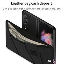 Load image into Gallery viewer, Leather Card Bag Wallet Pen Clasp All-included Cover For Samsung Z Fold 3 5G pphonecover
