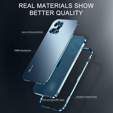 Load image into Gallery viewer, Magnetic Aluminum Alloy Metal Frame Phone Case For iPhone 14 13 12 Pro Max
