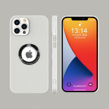 Load image into Gallery viewer, 2021 INS LOGO Hollow Design Leather Protective Case For iPhone pphonecover

