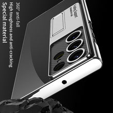 Load image into Gallery viewer, Magnetic Bracket Electroplated Soft Clear Phone Case For Samsung Galaxy S22 S23 Ultra

