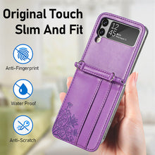 Load image into Gallery viewer, Fashion Card Holder Case For Samsung Galaxy Z 3 5G Flip3 Drop Protection Folio Case Cover pphonecover
