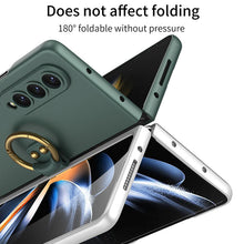 Load image into Gallery viewer, Samsung Galaxy Z Fold 4 5G Ultra-thin All-inclusive Ring Holder Protective Cover With Tempered Glass Screen pphonecover

