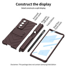 Load image into Gallery viewer, Magnetic Mech S Pen Slot Hinge Holder All-included Phone Cover For Samsung Galaxy Z Fold4 5G With Back Screen Glass Protector pphonecover
