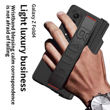 Load image into Gallery viewer, Magnetic Hinge Bracket Pen Box Luxury Wristband Holder Phone Case For Samsung Galaxy Z Fold 4 5G pphonecover
