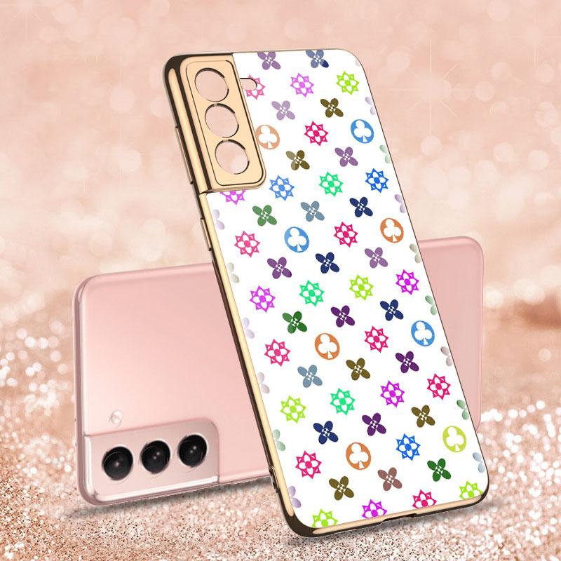 2021 Fashion Plating Pattern Camera All-inclusive Electroplating Process Case For Samsung S21 Ultra S21 Plus S21 pphonecover