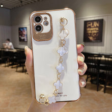 Load image into Gallery viewer, 2021 Luxury Electroplated Gold Plating Four Leaf Clover Bracelet Case For iPhone 12Pro MAX 11 XS XR 7 8 Plus pphonecover
