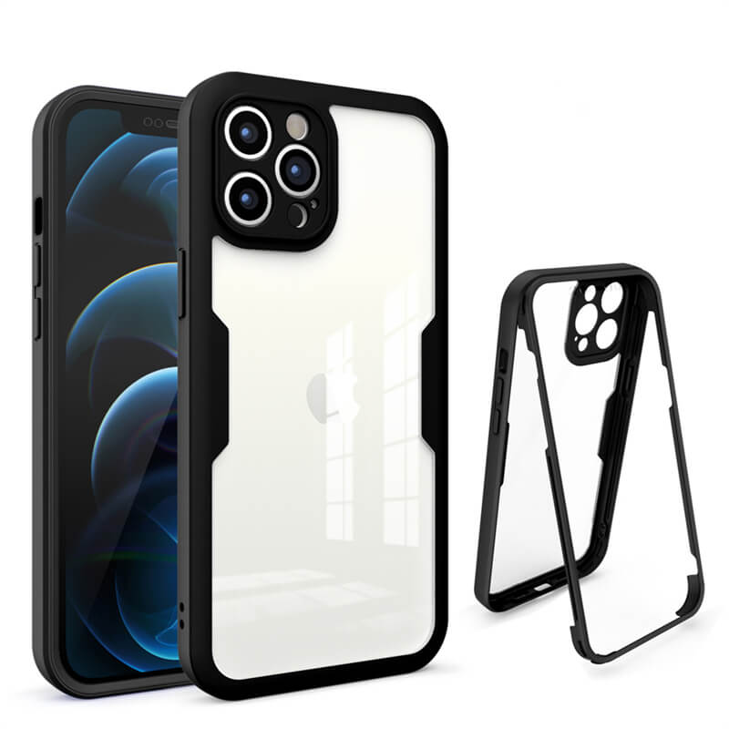 360 Full Cover Protective Case For iPhone 13 12 11Pro Max Mini XS Max XR X 7 8Plus SE2020 Soft Front Protector+Back Shockproof Cover pphonecover