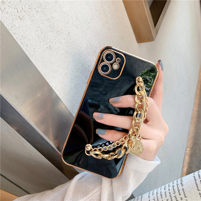 Metal Coin Bracelet Case For iPhone