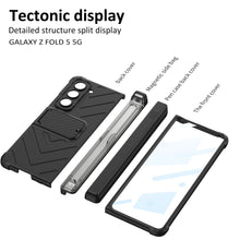 Load image into Gallery viewer, Magnetic Armor All-included Slide Pen Case With Back Screen Glass Hinge Holder Phone Cover For Samsung Galaxy Z Fold3 Fold4 Fold5 - mycasety2023 mycasety2023
