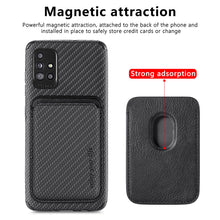 Load image into Gallery viewer, Fiber Pattern Camera All-inclusive Protective Cover With Magnetic Card Holder For Samsung Galaxy A Series pphonecover

