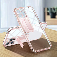 Load image into Gallery viewer, 2021 Electroplating Transparent Bracket Case For iPhone 12 Pro Max Mini 11 Cover pphonecover

