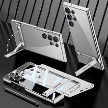 Load image into Gallery viewer, Transparent Plating Triumph Bracket Case For Samsung Galaxy S23 Ultra

