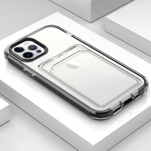 Load image into Gallery viewer, 2021 Fashion Transparent Anti-drop Cover With Card Slot For iPhone pphonecover

