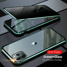 Load image into Gallery viewer, 2021 Double-Sided Protection Anti-Peep Tempered Glass iPhone Case pphonecover
