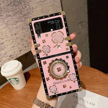 Load image into Gallery viewer, Newest Four-leaf Clover Fashion Case For Samsung Galaxy Z Flip3 Flip4 5G pphonecover
