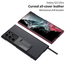 Load image into Gallery viewer, NEWEST Magnetic Holder Leather Case for Samsung Galaxy S22 Ultra S23 Ultra 5G pphonecover
