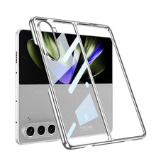 Load image into Gallery viewer, Electroplated Phantom Galaxy Z Fold 5 Case with Front Screen Tempered Glass Protector &amp; Ring
