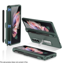 Load image into Gallery viewer, Magnetic Frame Plastic Stand All-included Case With S Pen Slot For Samsung Galaxy Z Fold 3 5G pphonecover

