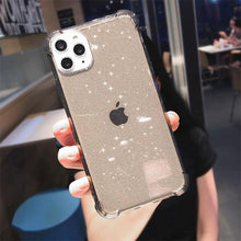 Load image into Gallery viewer, Shining Glitter Powder Phone Cases For iPhone 12 Mini 11 Pro 11Pro Max X XR XS 6 6S 7 8 Plus SE 2020 Transparent Soft Back Cover pphonecover
