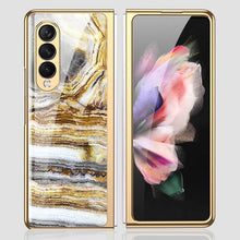 Load image into Gallery viewer, Marble Glass Case For Samsung Galaxy Z Fold 3 5G pphonecover
