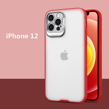Load image into Gallery viewer, Luxury Metal Lens Protection Matte Bracket 2 in 1 Soft Border Case For iPhone pphonecover

