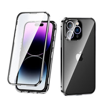 Load image into Gallery viewer, Magnetic Double-Sided Protection Aluminum Frame Anti-Peep Tempered Glass iPhone Case pphonecover
