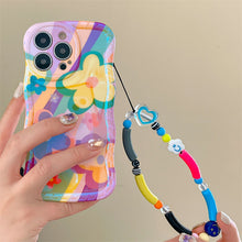 Load image into Gallery viewer, New Dopamine Graffiti Flower iPhone Case
