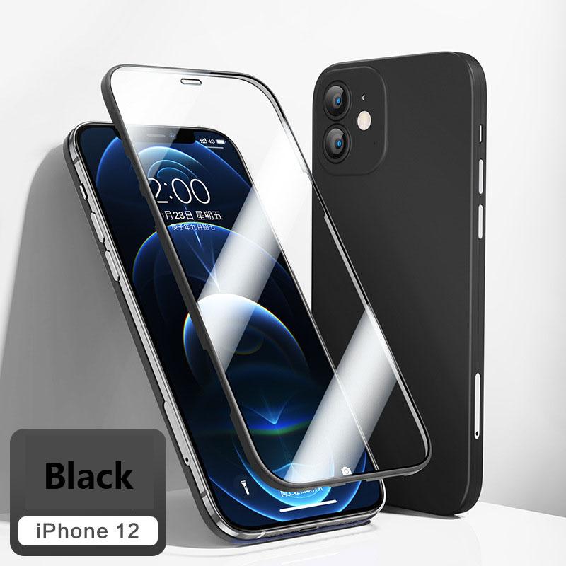 2022 Double-sided All-inclusive Tempered Film Integrally Shell Membrane Protective Case For iPhone pphonecover
