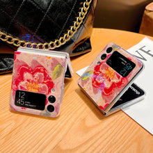 Load image into Gallery viewer, Blu-ray Oil Painting Flower For Samsung Galaxy Z Flip3/4 Case

