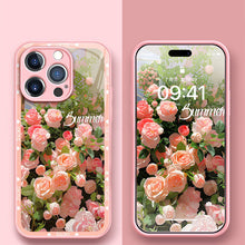 Load image into Gallery viewer, New Pink Rose iPhone Case
