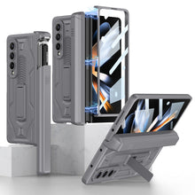Load image into Gallery viewer, Magnetic Galaxy Z Fold4 5G Cover Folding Armor Case With Film &amp; Slide Pen Slot and Kickstand pphonecover
