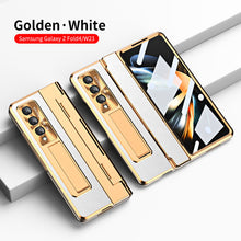 Load image into Gallery viewer, Hinge Plain Leather Folding Case Suitable For Samsung Galaxy Z Fold3/4/5
