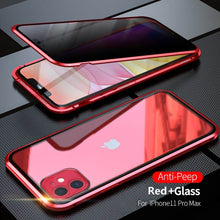 Load image into Gallery viewer, 2021 Double-Sided Protection Anti-Peep Tempered Glass iPhone Case pphonecover
