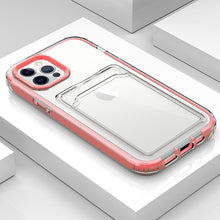 Load image into Gallery viewer, 2021 Fashion Transparent Anti-drop Cover With Card Slot For iPhone pphonecover
