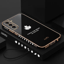 Load image into Gallery viewer, 2021 Maple Leaves Pattern Camera All-inclusive Electroplating Process Samsung Case For S21 Ultra S21 Plus S21 pphonecover
