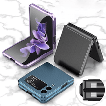 Load image into Gallery viewer, Samsung Galaxy Z Flip 3 Magnetic Brushed Metal Anti-fall Protective Cover pphonecover

